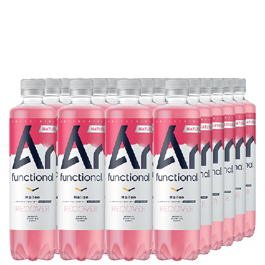 24 x Ár functional, 500 ml, RECOVER Hallon, Koffeinfri