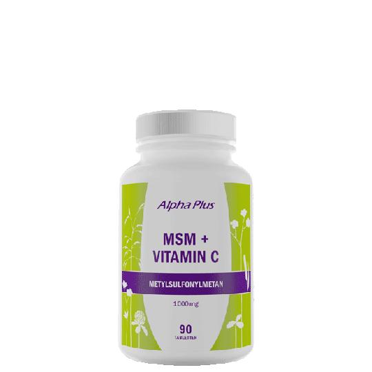 MSM + Vitamin C, 90 tabletter