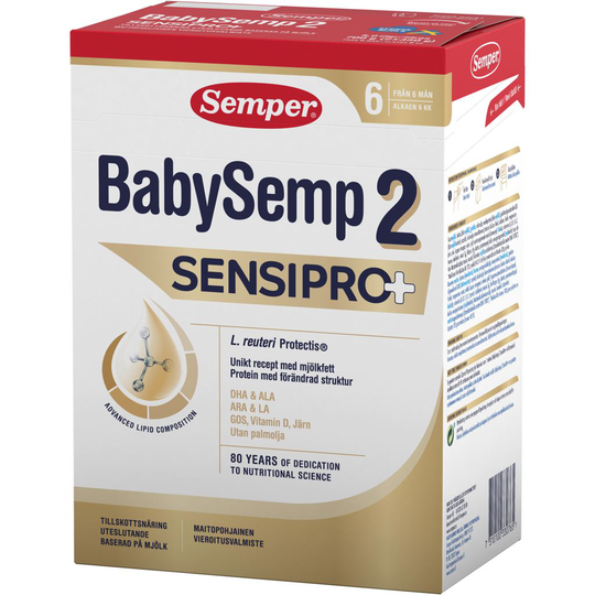 Semper BabySemp 2 SensiPro+ Tillskottsnäring 700g