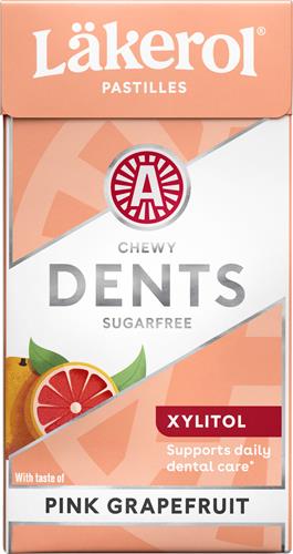 Läkerol Dents Pink Grapefruit, 36 g
