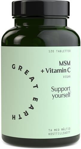 Great Earth MSM + Vitamin C, 120 st