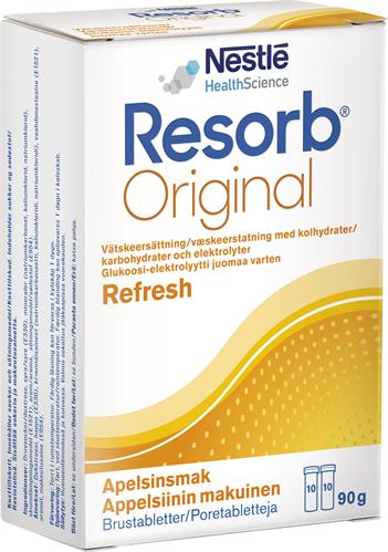 Resorb Original Apelsin brustabl, 20 st