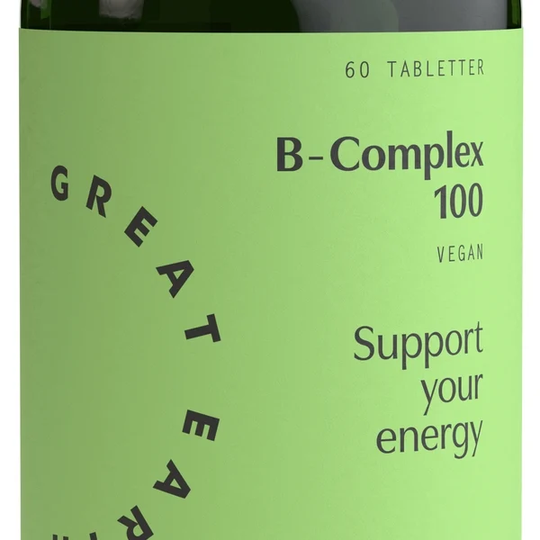 Great Earth B-Complex 100 mg 60 tabletter
