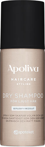 Apoliva Dry shampoo ljust hår oparfymerad, 150 ml