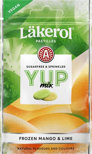 Läkerol YUP Mix Frozen Mango & Lime, 30 g