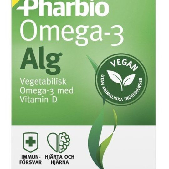 Pharbio Omega-3 Alg 30 kapslar
