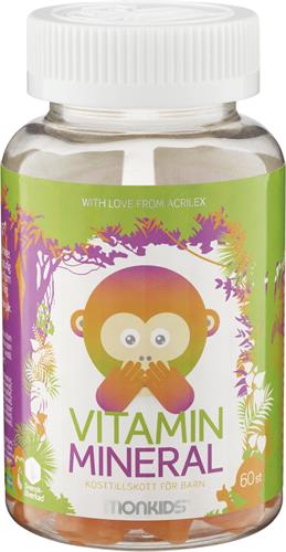 Monkids Vitamin+Mineral, 60 st