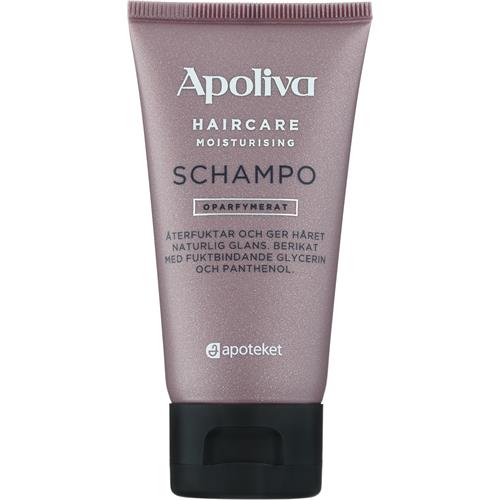 Apoliva Schampo Moist resa oparfymerad, 50 ml