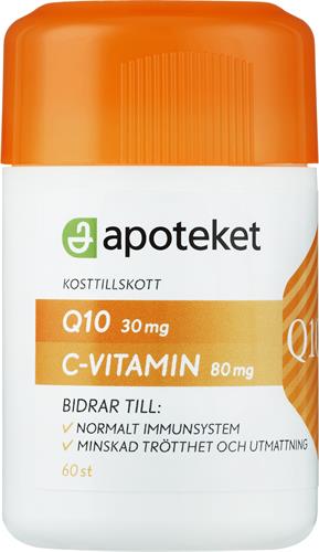 Apoteket Q10+Cvitamin, 60 st