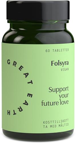 Great Earth Folsyra 400 mkg, 60 st