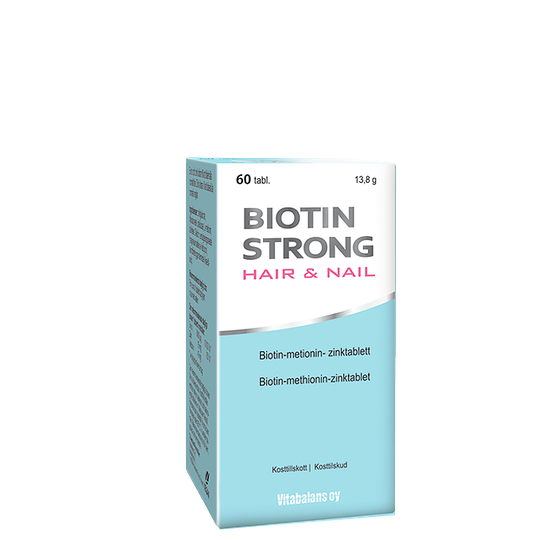 Biotin Strong Hair & Nail, 60 tabletter
