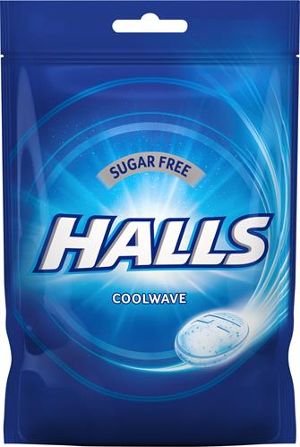 Halls Coolwave Sugar Free, 65 g