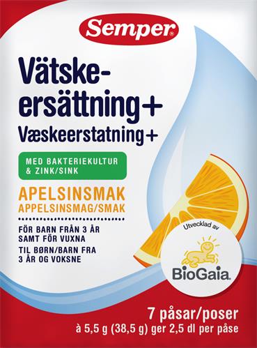 Semper Vätskeersättning plus, 7 st