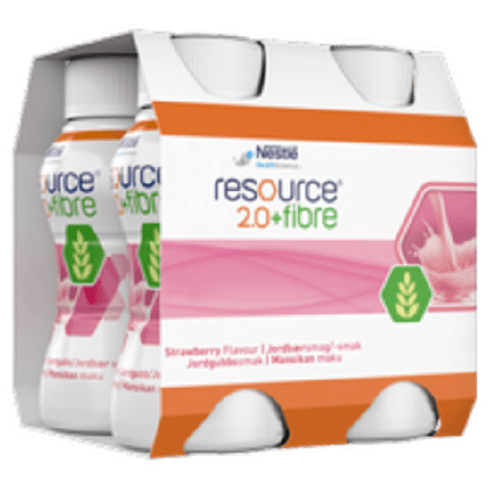 Resource 2.0+FIBRE Jordgubb 4 x 200 ml