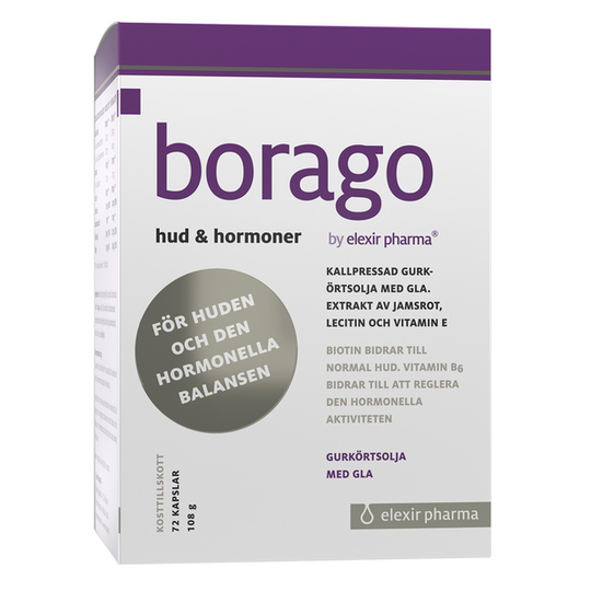 Elexir Pharma Borago Hud & Hormoner 72 kapslar