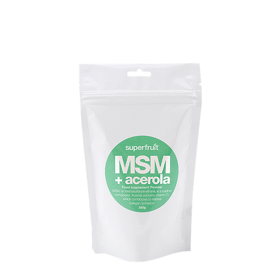 MSM + Acerola-pulver, 250 g