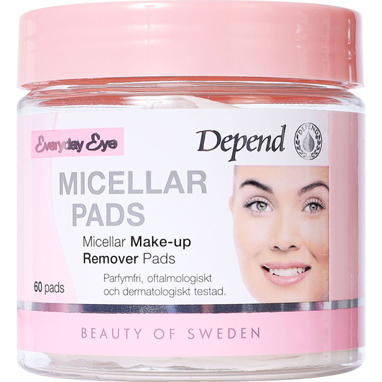 Depend Everyday Eye Micellar Make-Up Remover Pads 60 st