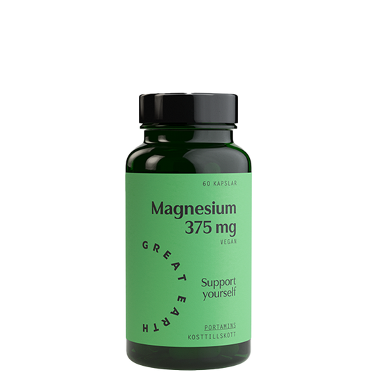 Magnesium 375 mg, 60 kapslar