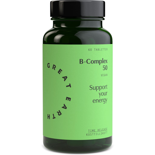Great Earth B-Complex 50 Time Release 60 tabletter