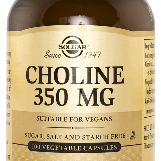 Solgar Choline 350 mg 100 kapslar