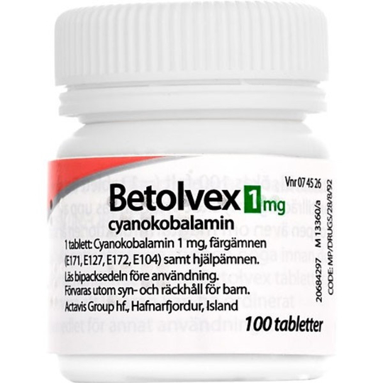 Betolvex, filmdragerad tablett 1 mg 100 st