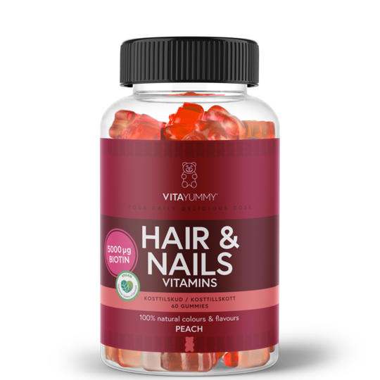 VitaYummy Hair & Nails Peach 60 gummies
