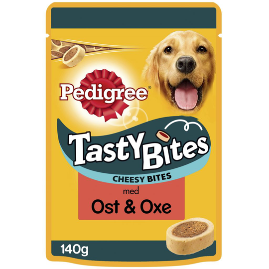 Pedigree Tasty Bites Ost & Oxe 140 g