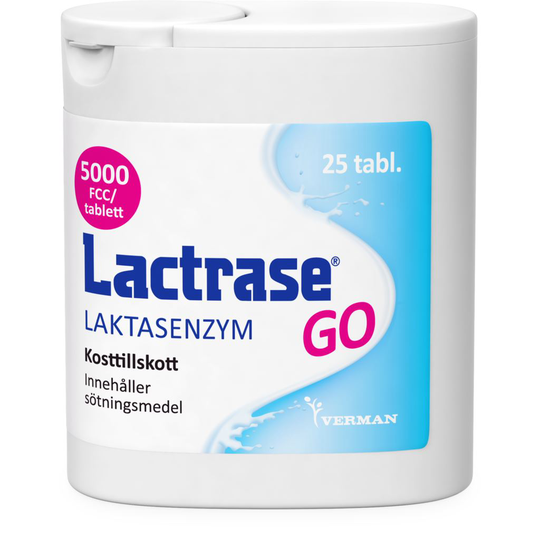 Lactrase GO Laktasenzym tablett 25 st