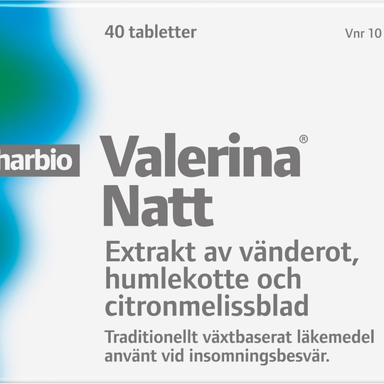 Pharbio Valerina Natt 40 tabletter