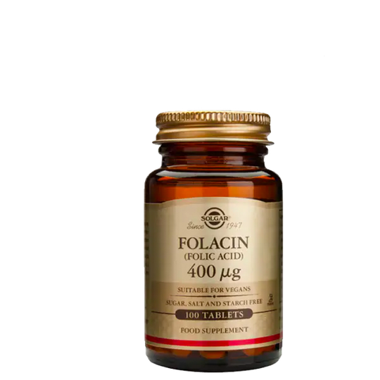 Folic Acid 400 mcg, 100 tabletter