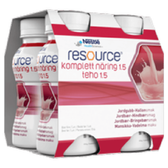 Resource Komplett Näring Hallon-Jordgubb 4 x 200 ml