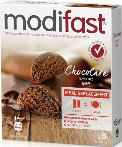 Modifast Low GI bar Choklad, 6 st