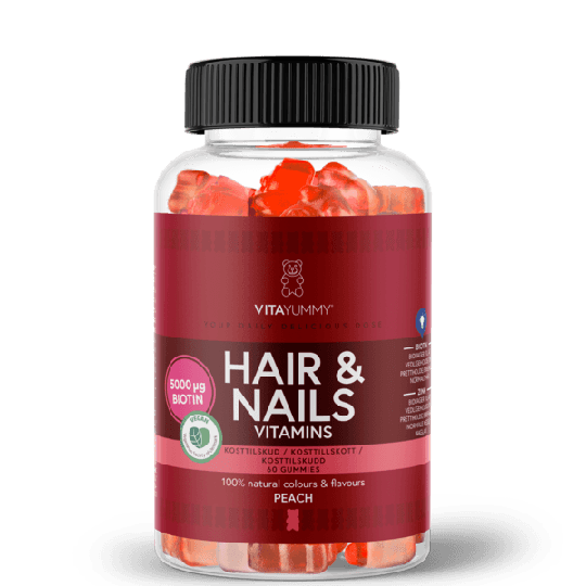 VitaYummy Hair & Nails Peach 60 gummies