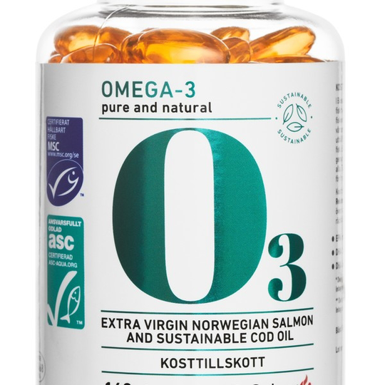 BioSalma Miljömärkt Omega-3 pure and natural 160 kapslar