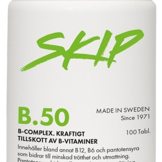 Skip Nutrition Skip B50 B-komplex 100 tabletter