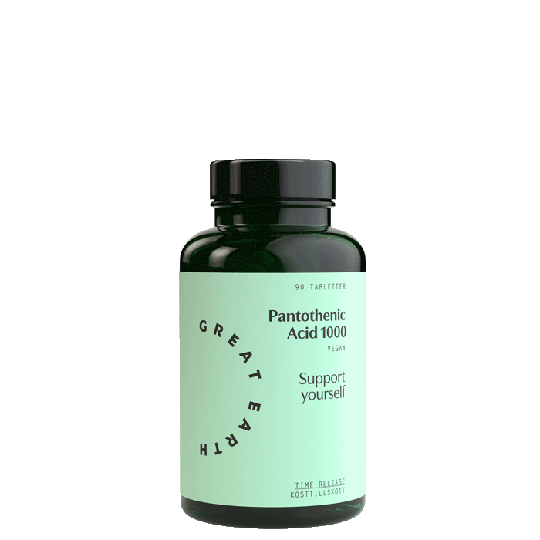 Pantothenic Acid, 1000 mg, 90 tabletter