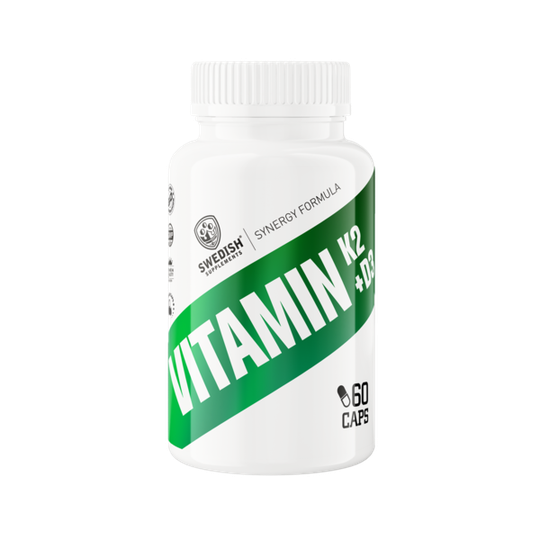 Swedish Supplements Vitamin K2 + D3 60 kapslar