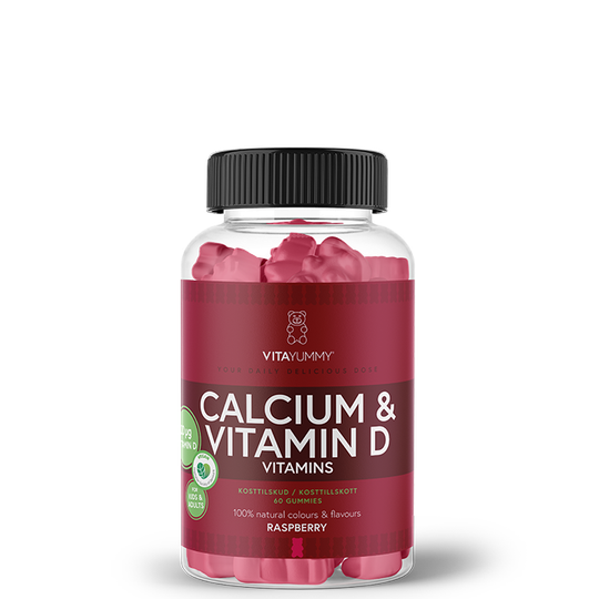 Kalcium & Vitamin D Hallon 60 Gummies