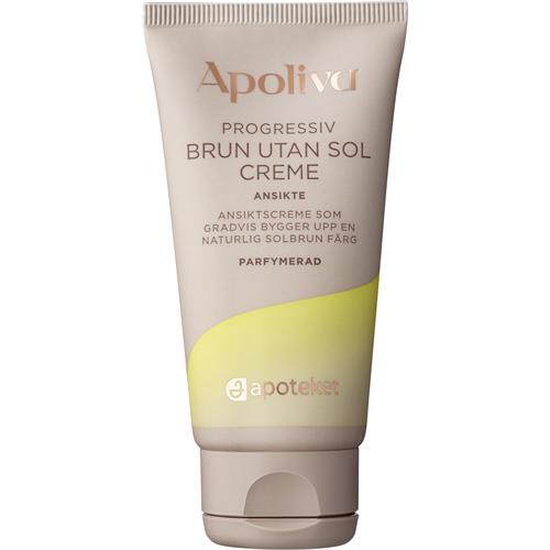 Apoliva Progressiv brun-utan-sol-creme ansikte, 50 ml