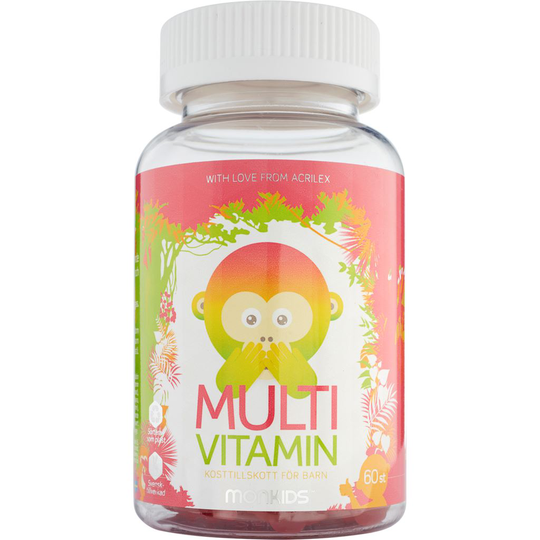 Monkids Multivitamin Barn Hallon 60 tuggtabletter